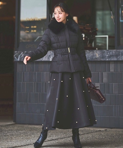 SWINGLE（スウィングル） ダウンコート ダウンジャケット ベルト付