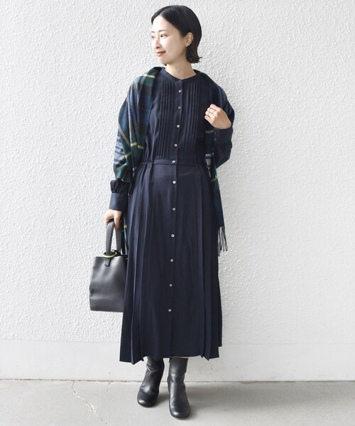 SHIPS（シップス） ワンピース 「WEB限定」「手洗い可能」ドット / 花