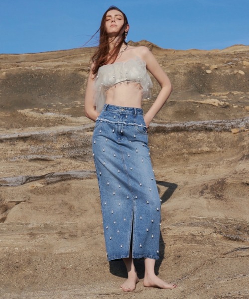 JOSE MOON（ジョゼムーン） デニムスカート DENIM LONG SKIRT with