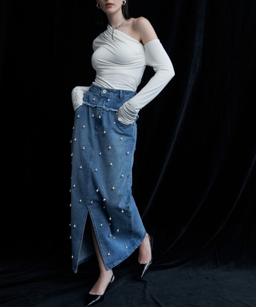JOSE MOON（ジョゼムーン） デニムスカート DENIM LONG SKIRT with