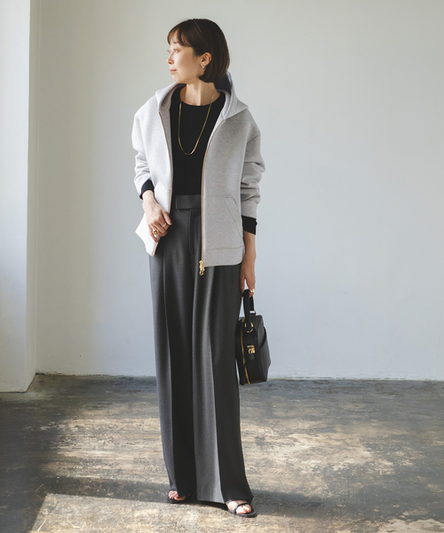 NOBLE（ノーブル） パーカー ダンボールニットフーデットパーカー