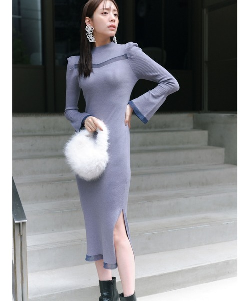 MERCURYDUO（マーキュリーデュオ） ワンピース シアーパワショル