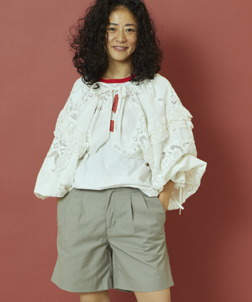Freada（フリーダ） ブラウス シャツ 2WAYレースボレロ ＆ チャップス