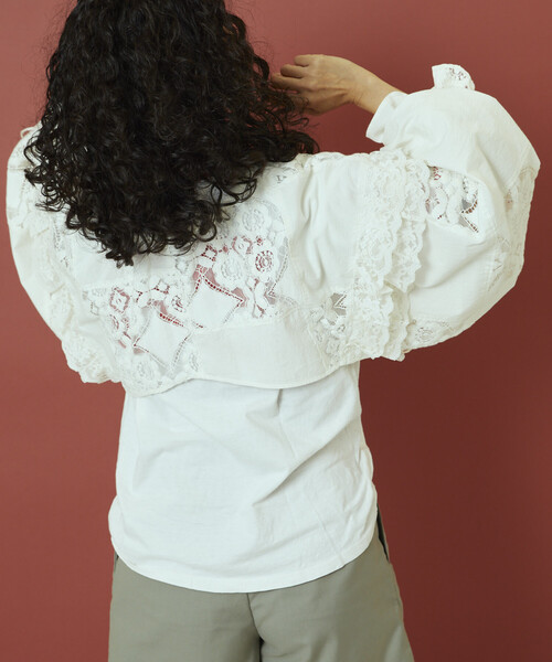 Freada（フリーダ） ブラウス シャツ 2WAYレースボレロ ＆ チャップス