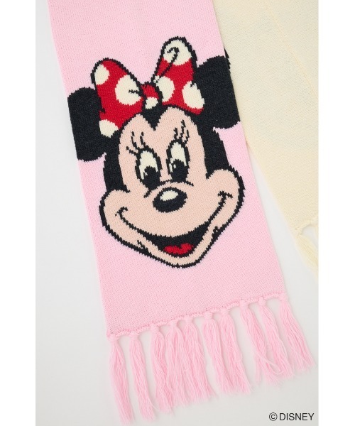Disney SERIES CREATED by MUS ストール マフラー MD FACE KNIT