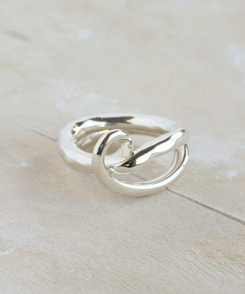 e.m.（イーエム） 指輪 リング SILVER925シルバー変形2連リング