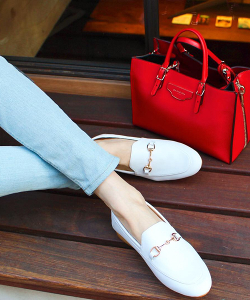 Fin（フィン） ローファー 本革2WAYビットローファー レディース