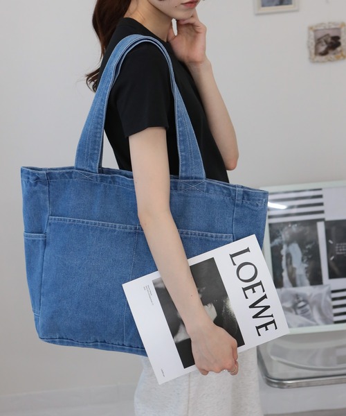 pumpkin port（パンプキンポート） トートバッグ デニムデカトートBAG