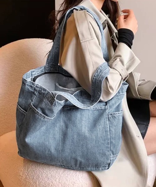 pumpkin port（パンプキンポート） トートバッグ デニムデカトートBAG