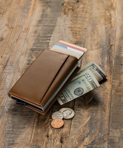 MURA（ムラ） 財布 RFIDスキミング防止 牛革 レザー カーボン 三つ折り