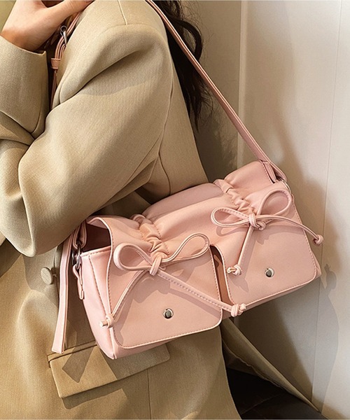 LA VORAGINE（ラ ヴォラジネ） ショルダーバッグ バッグ 紐リボン