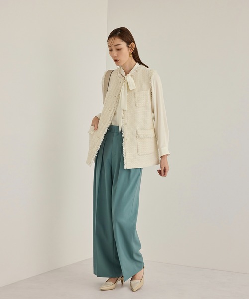 ROPE'（ロペ） ブラウス シャツ 「洗える」ボウタイブラウス「春服