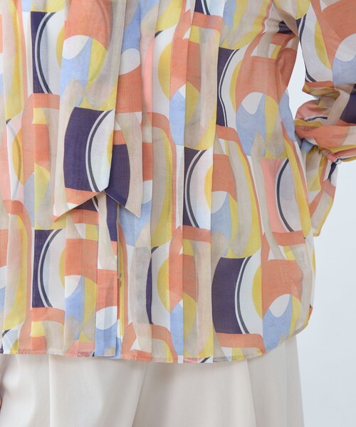 Ballsey（ボールジィ） ブラウス シャツ オプティカルプリント