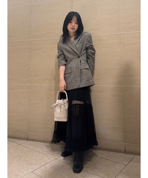 FRAY I.D（フレイ・アイディー） スカート プリーツヘムチュール