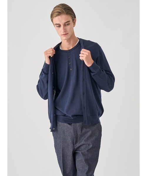 JOHN SMEDLEY（ジョンスメドレー） カーディガン Vネック長袖ニット