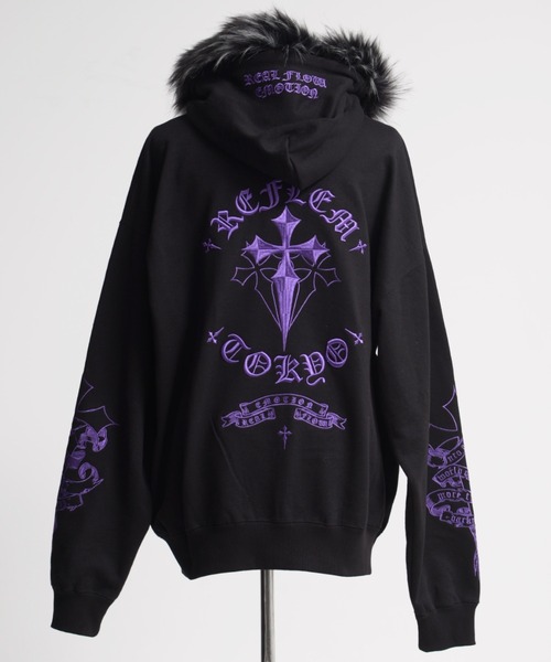 REFLEM（レフレム） パーカー 「REFLEM/レフレム」ファー付きクロス