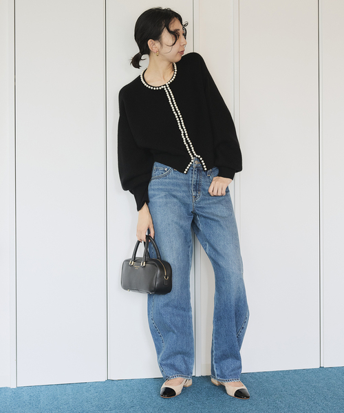 SLOBE IENA（スローブイエナ） カーディガン パールカーディガン