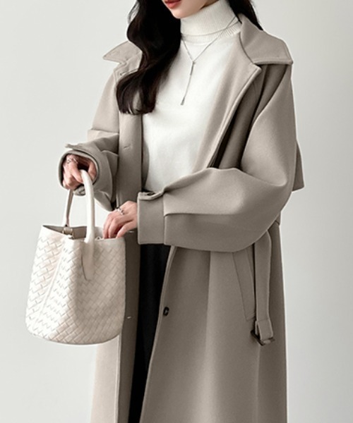 COCOMOMO ステンカラーコート コート ロングコート 2way スタンド