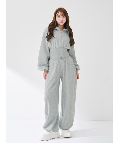 Darich（ダーリッチ） パーカー カラーラメスウェットコルセット