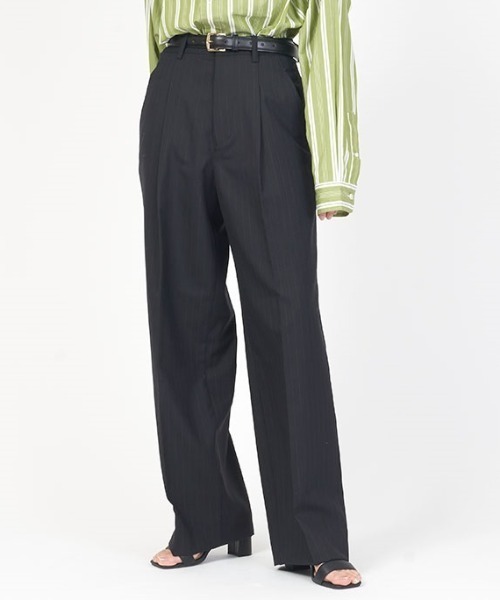 THE SHINZONE（ザ シンゾーン） スラックス パンツ PIN STRIPE SLACKS