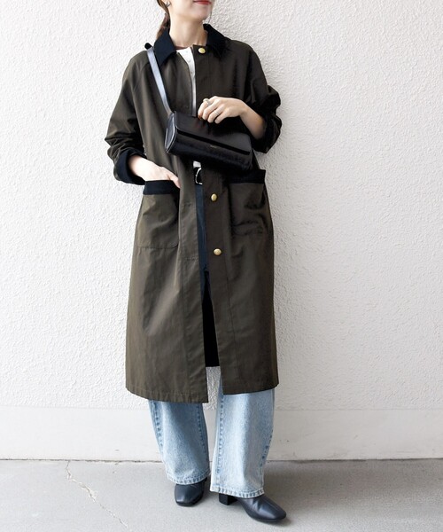 SHIPS any ステンカラーコート コート any: ステンカラー Aライン