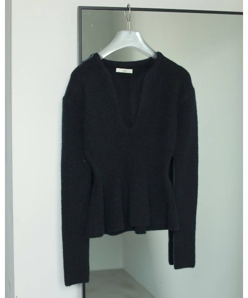 anuke（アンヌーク） ニット セーター Soft Peplum Knit レディース