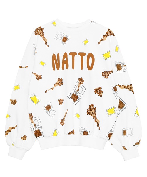 PUNYUS（プニュズ） トレーナー スウェット フード総柄スウェット