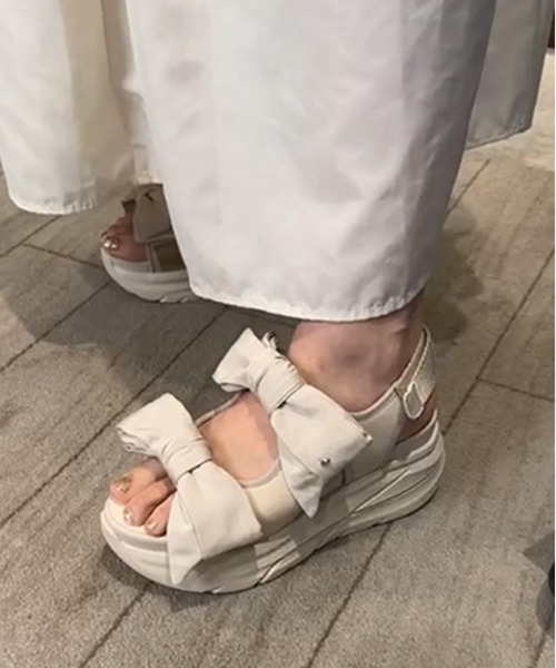 diana（プラスダイアナ） サンダル ダブルリボンサンダル レディース