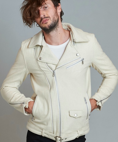 NO ID.（ノーアイディー） 革ジャン ライダース メンズ : ZOZOTOWN