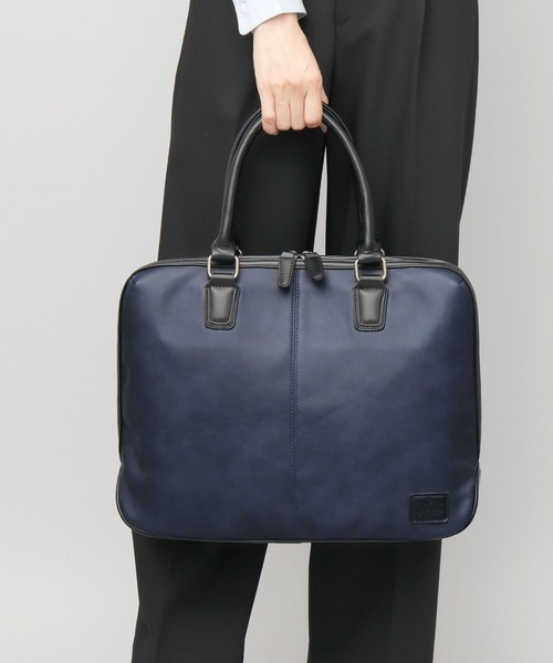 REGiSTA（レジスタ） ビジネスバッグ レザー調 自立式 スクエア