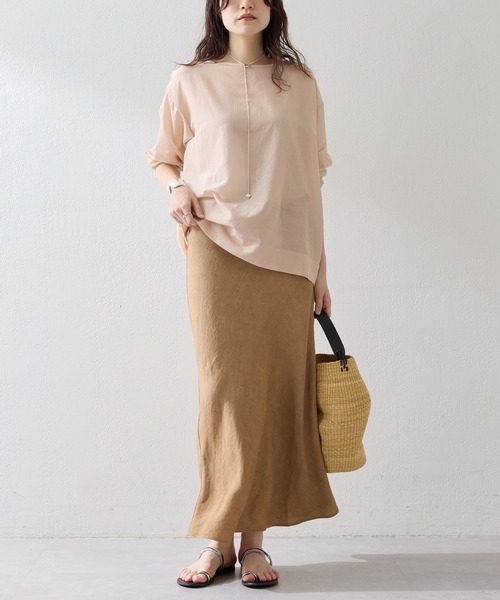 Whim Gazette（ウィム ガゼット） スカート ツイル顔料染めスカート