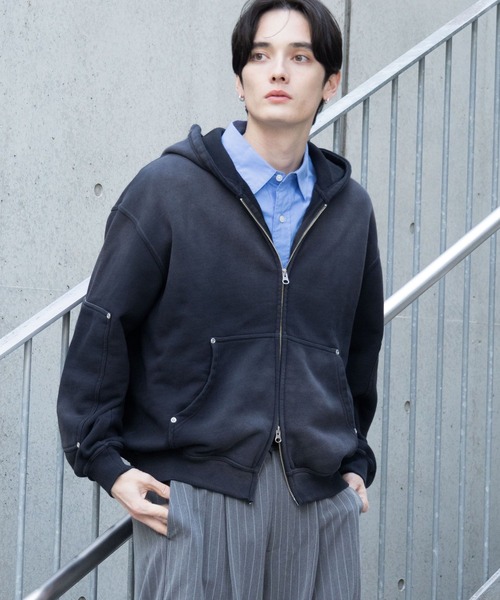RAGEBLUE（レイジブルー） パーカー Vintage Short Zip Parker