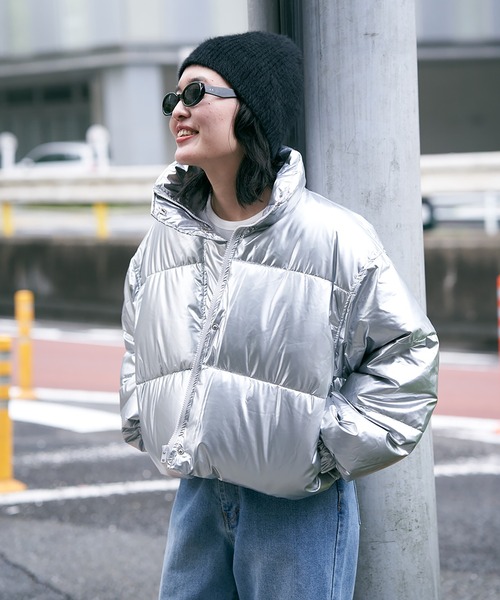 VENCE EXCHANGE ダウンコート ダウンジャケット メタリック中綿