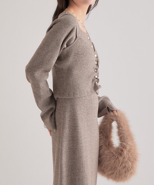 mystic（ミスティック） ワンピース ニットビスチェ付き ワンピース