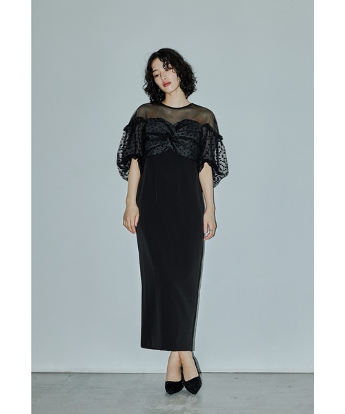 niana（ニアナ） ドレス フロッキードットワンピース パーティードレス