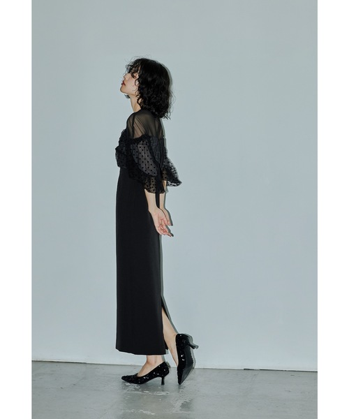 niana（ニアナ） ドレス フロッキードットワンピース パーティードレス