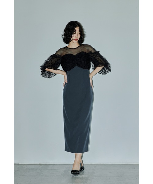 niana（ニアナ） ドレス フロッキードットワンピース パーティードレス