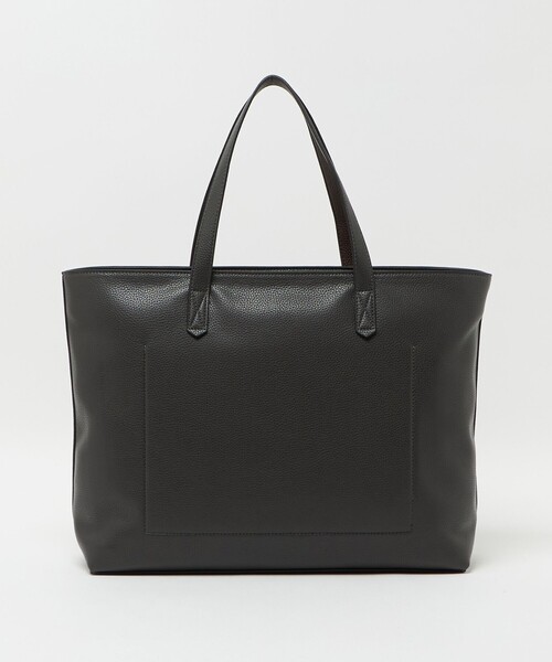 UNITED ARROWS トートバッグ レザー シボ革 肩がけ 大容量 A4 1円〜◎