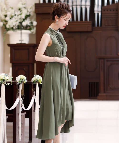 PourVous（プールヴー） ドレス ワンピースドレスプリーツロング