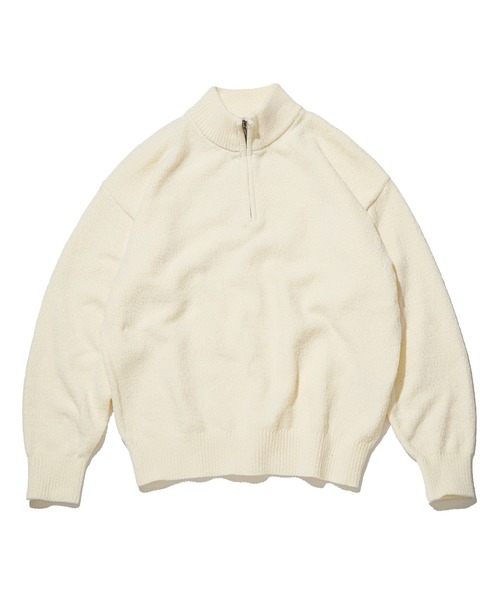 NO NEED（ノーニード） セーター ニット モールハーフジッププル