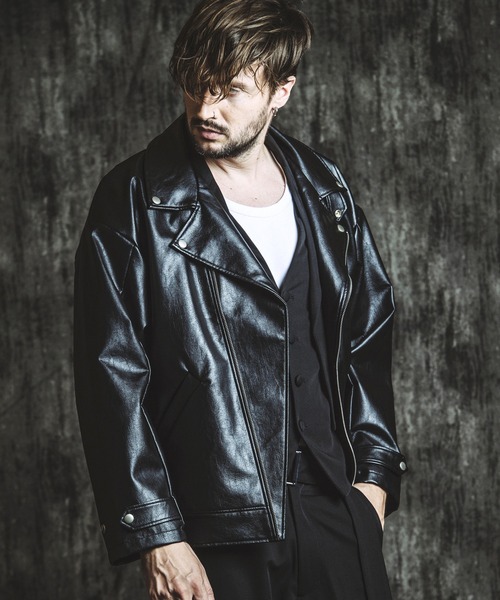 NO ID.（ノーアイディー） 革ジャン ライダース メンズ : ZOZOTOWN