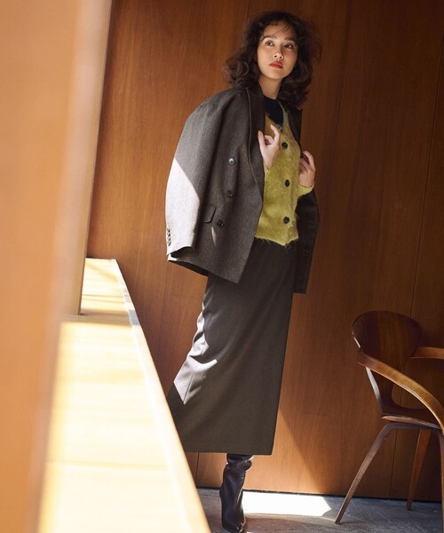 UNFILO（アンフィーロ） ニット セーター アルパカシャギー Vネック