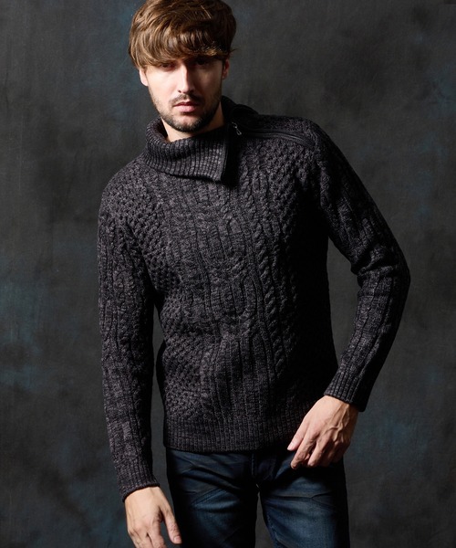 HIDEAWAYS NICOLE（ハイダウェイ ニコル） セーター ニット ケーブル