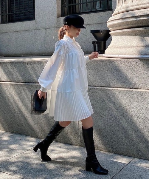 EIMY ISTOIRE（エイミーイストワール） ブーツ スリムスクエアロング