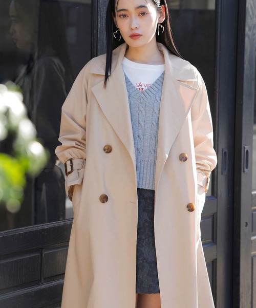 VIS（ビス） トレンチコート コート 「定番人気」「撥水/UVケア」後ろ