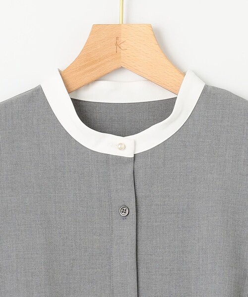 組曲（KUMIKYOKU） ワンピース ウーステッドライククロス シャツ