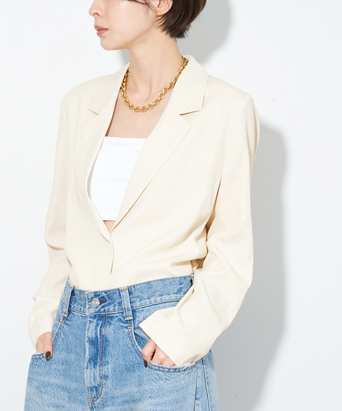 plage（プラージュ） テーラードジャケット 36 アイボリー レディース