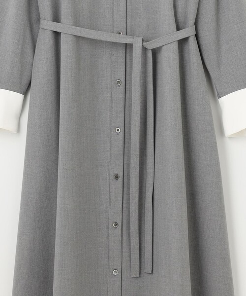 組曲（KUMIKYOKU） ワンピース ウーステッドライククロス シャツ