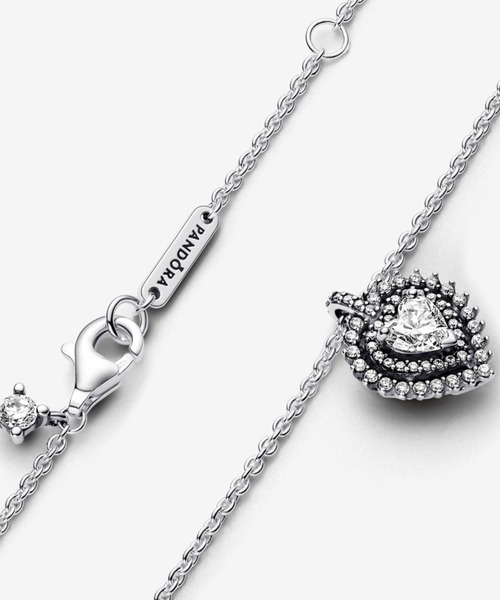 PANDORA（パンドラ） ネックレス スパークリング ハート ヘイロー
