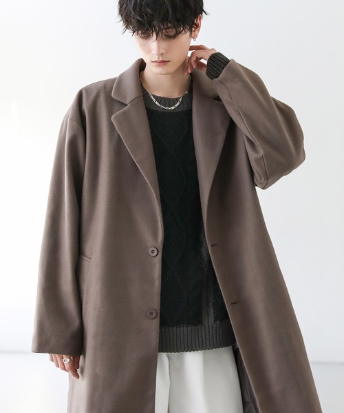 ASTRONOMY チェスターコート コート ルーズベーシックメルトン